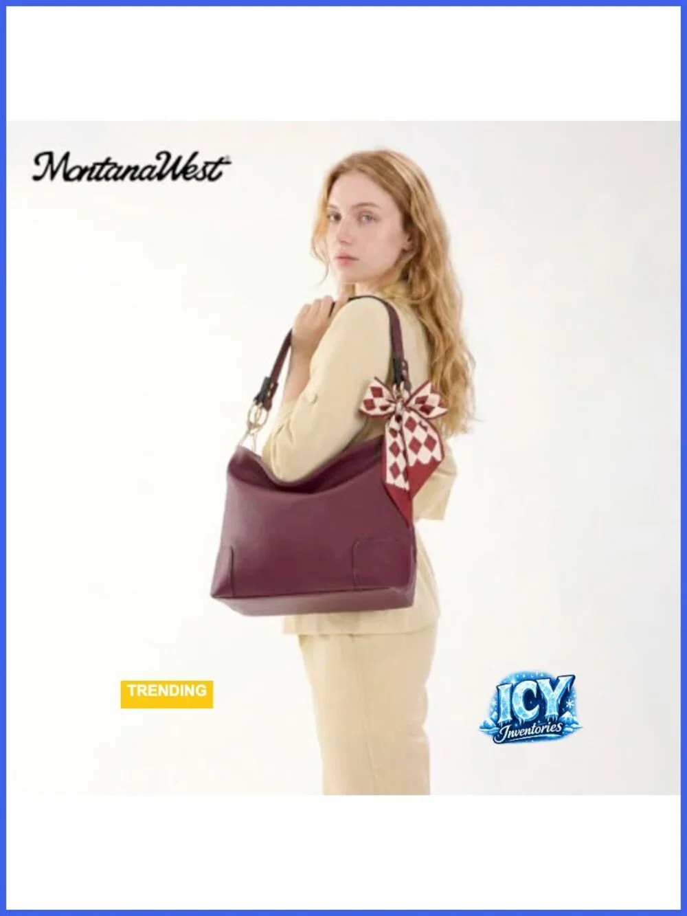 Women's Hobo Bag Faux Leather Shoulder Purse Top Handle Bucket Handbag